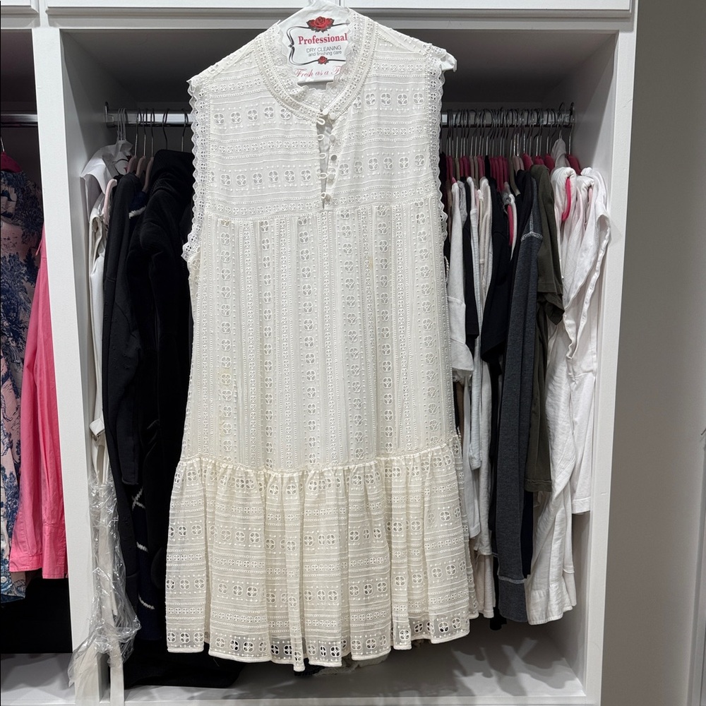 Rebecca Taylor White Eyelet Dress